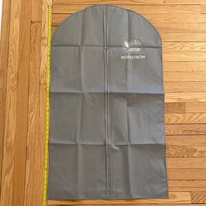 Nordstrom CLOTH Charcoal 24”x42” suit dress Garment Bag ID Window